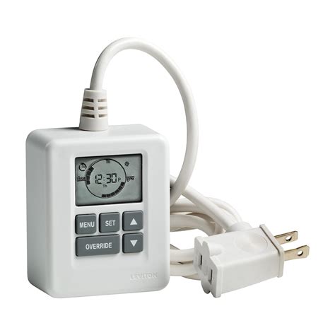 Leviton Lt114 10w 300 Watt Standard Digital Table Top Plug In Timer