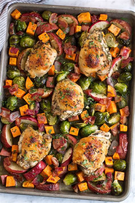 One Pan Autumn Chicken Dinner Cooking Classy Fall Recipes Healthy