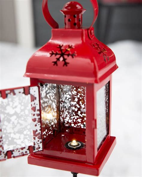 Outdoor Led Holiday Christmas Lanterns Set Of 2 Balsam Hill