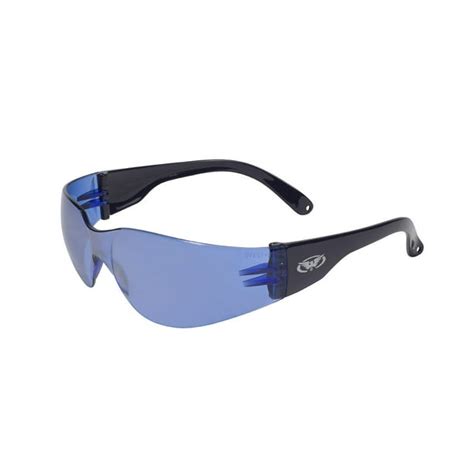 Global Vision Colored Plastic Safety Glasses Blue