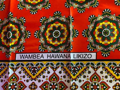 Kenyan Khanga Fabric Uncut Etsy