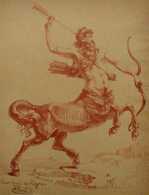 Le Centaur Chiron By Armand Point Annex Galleries Fine Prints