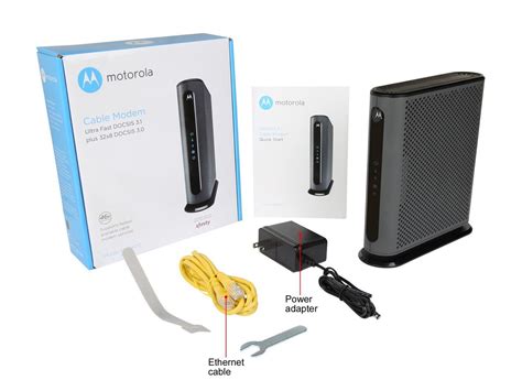Docsis stands for data over cable service interface specification. Motorola Ultra Fast DOCSIS 3.1 Cable Modem, Model MB8600 ...