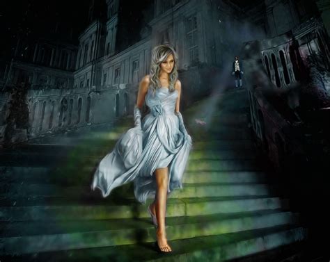 Wallpaper 5000x3980 Px Castle Cinderella Dark Digital Art Dress