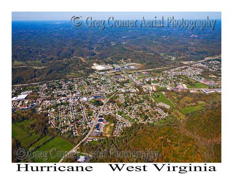 Aerial Photo Of Hurricane West Virginia America From The Sky
