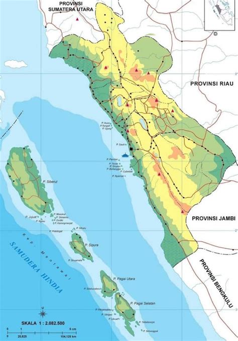 Peta Sumatera Barat Hd Lengkap Per Kabupaten Dan Keterangannya