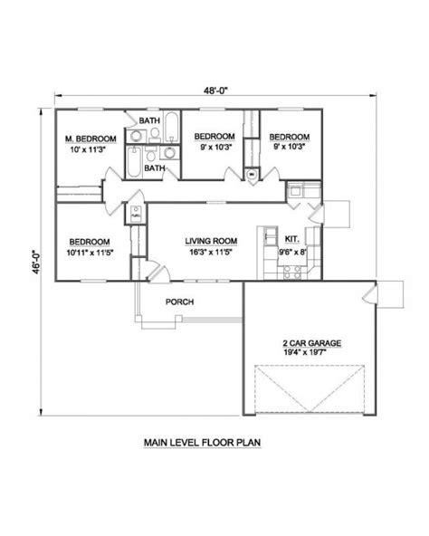 House Plan H 2022 Ranch