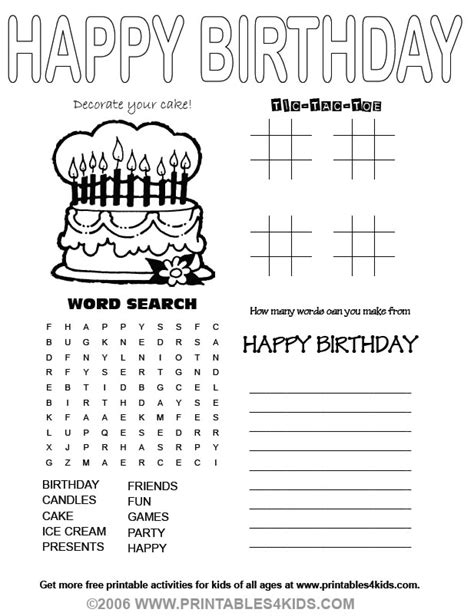 Birthday Printable Images Gallery Category Page 1 Printablee