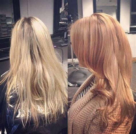 Before And After Blonde Strawberry Blonde Strawberry Blonde Hair