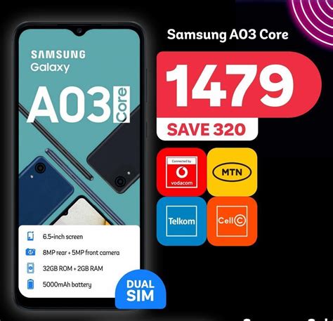 Samsung Galaxy A03 Core Offer At Pep