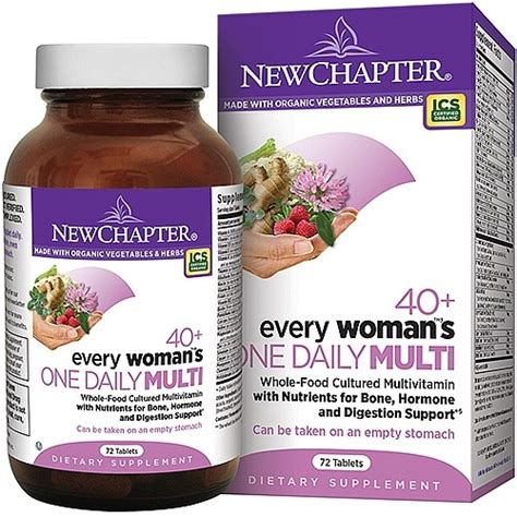 New Chapter Every Womans One Daily 40 Plus Multivitamin Tablets 72 Ct Ivory Whole Food