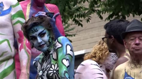 Nyc Bodypainting Day Part Youtube