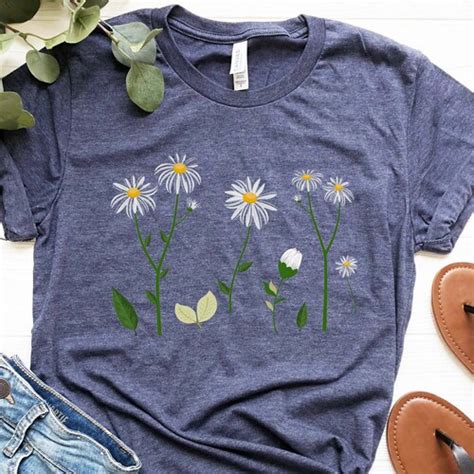 Daisy Shirt Wildflower Shirt Boho Shirt Floral T Shirt Etsy