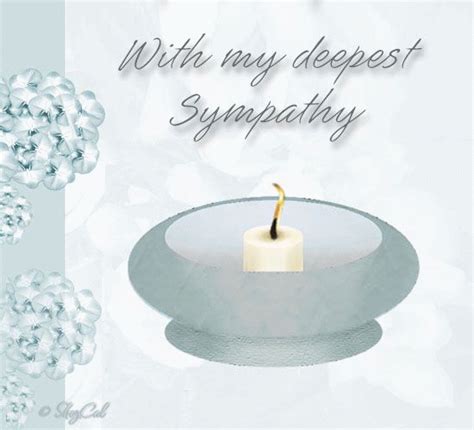 Sympathy Ecard With Candle Free Sympathy And Condolences Ecards 123
