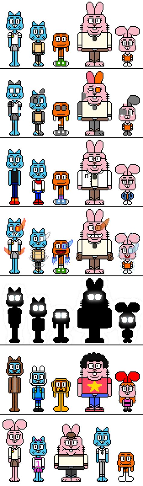 Tawog The Wattersons Sprite Sets By Mixeltime On Deviantart