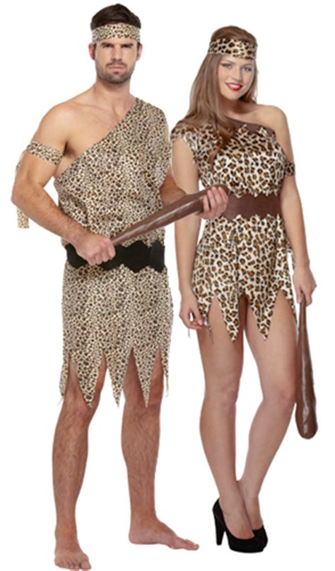 Caveman Tarzan Adults Fancy Dress Halloween Jungle Mens Ladies Costume