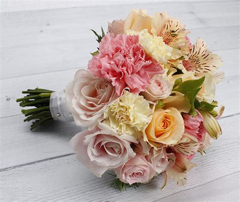 Mixed Pastel Flowers Wedding Bouquet Package Wedding