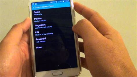 Samsung Galaxy S5 How To Setup A Lock Screen Pin Youtube