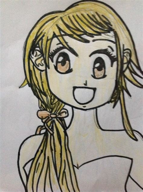 Anime Girl Drawing By Monkeyemily Dragoart