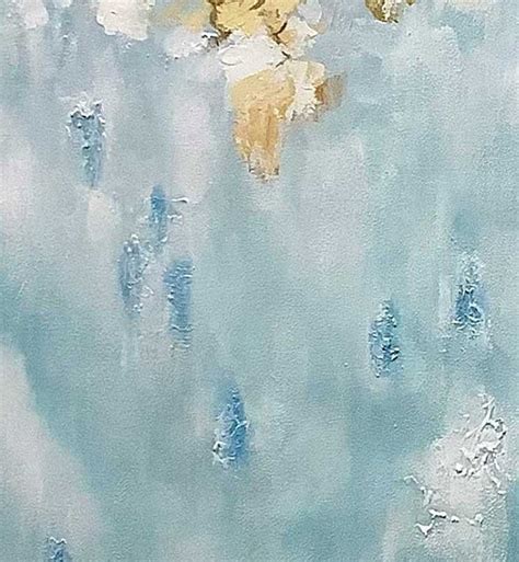 Duck Egg Blue Painting Large Abstract Painting Modern Painting Etsy