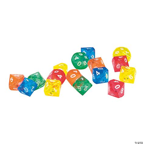 10 Sided Dice In Dice 72 Pc Oriental Trading