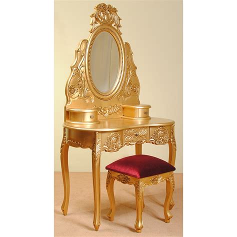 gold rococo dresser dressing table baroque livetimepl