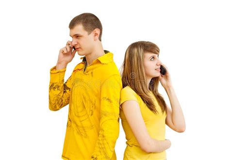 The Guy And The Girl Stock Photo Image Of Call People 14076348