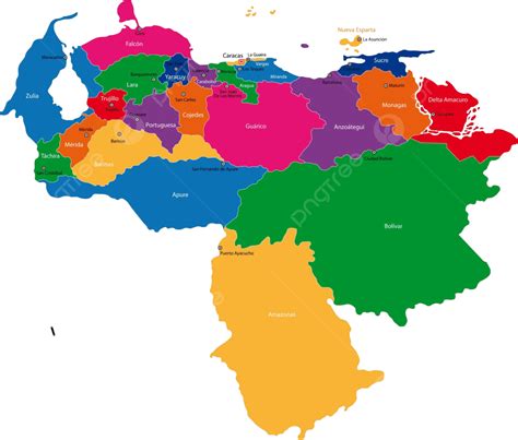 Venezuela Map Graphic City American Vector Graphic City American Png
