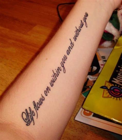 Word Tattoos On Wrist