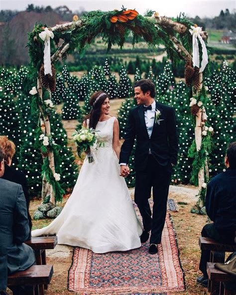 25 Magical Christmas Tree Farm Wedding Ideas Weddingomania