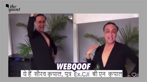 Fact Check Does This Video Show Lawyer Saurabh Kirpal Dancing No