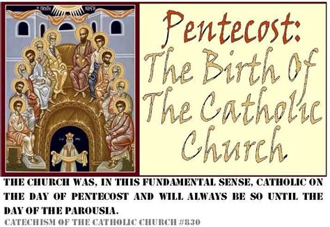 Pentecost The Birth Of The Church Pentecost Day Of Pentecost Catechism