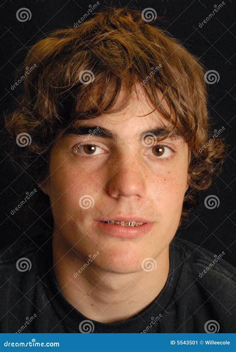 Teen Boy Wearing Braces Stock Image Image Of Portrait 5543501