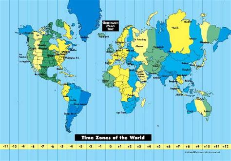 Time Zones World Time Zones And Free Time Zone Map