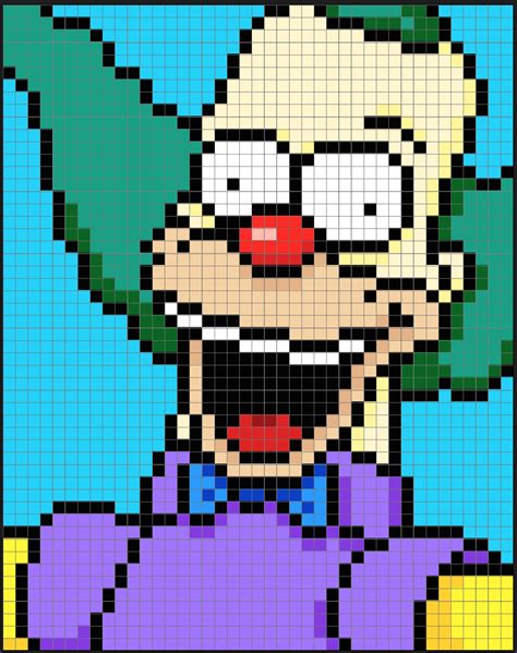 Simpsons Local Celebrities Perler Bead Pixel Art Patterns Pixel Art