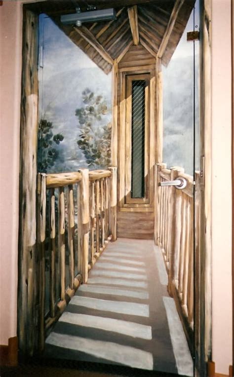 Illusion Door Mural Ii By Olga Aleksandrova Seen At Private Residence