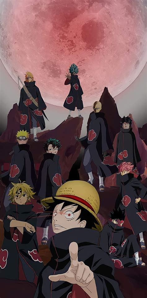 Akatsuki Team Naruto Goku Luffy Manga Anime Hd Phone Wallpaper