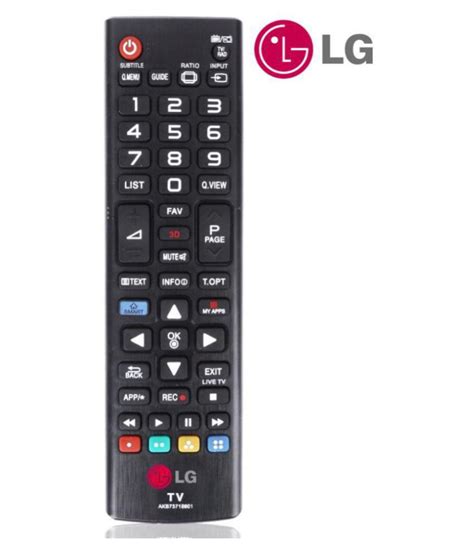 Buy Lg Genuine Universal Led Lcd Plasma Tv Remote Compatible With All Lg Led Lcd Tv Online At