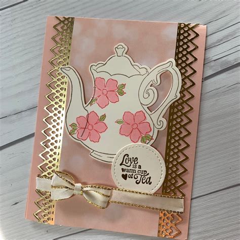 Stampin' Up! Tea Together stamp has coordinating framelits your can earn Free | Stamped ...
