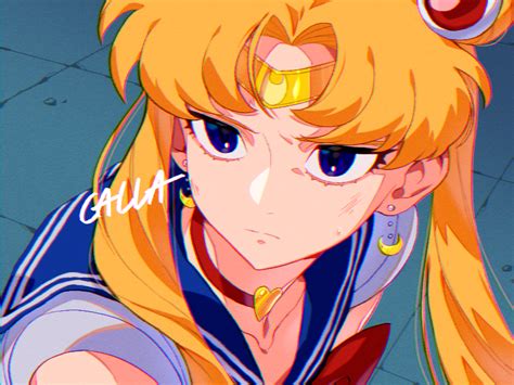 Safebooru 1girl Artist Name Bishoujo Senshi Sailor Moon Blonde Hair Blue Eyes Blue Sailor