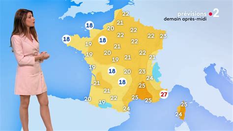 Weather Forecast By Chloé Nabédian On France 2 17 June 2020 Youtube