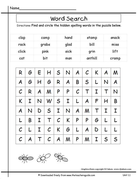 Third Grade Mcgrawhill Wonders Unit One Week One Spelling Wordsearch