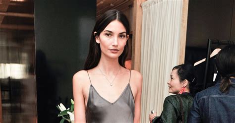 Lily Aldridges Perfectly Simple Slip Dress The New York Times