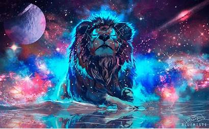 4k Lion Colorful Artistic Wallpapers Animals Digital