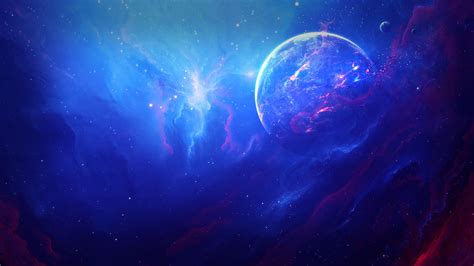 Outer Space Wallpaper Nebula Space Blue Red Hd Wallpaper