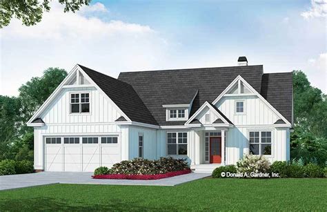 Learn how to get the look. This simple white modern farmhouse facade is enhanced by ...