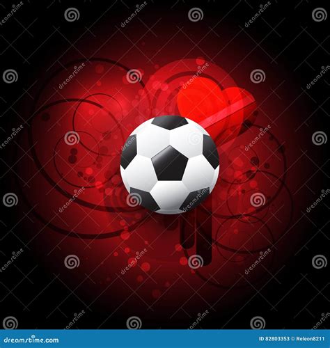 Soccer Red Background Stock Vector Illustration Of Creative 82803353