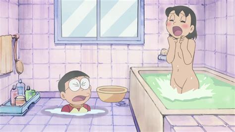 Minamoto Shizuka Nobi Nobita Doraemon Nude Filter Third Party Edit Bath Blush Breasts
