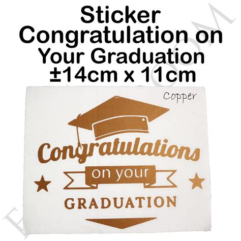 Jual Sticker Congratulation On Your Graduation Stiker Balon Cutting