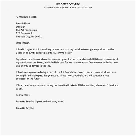 Explore Our Image Of Resignation Letter From Church Ministry For Free
